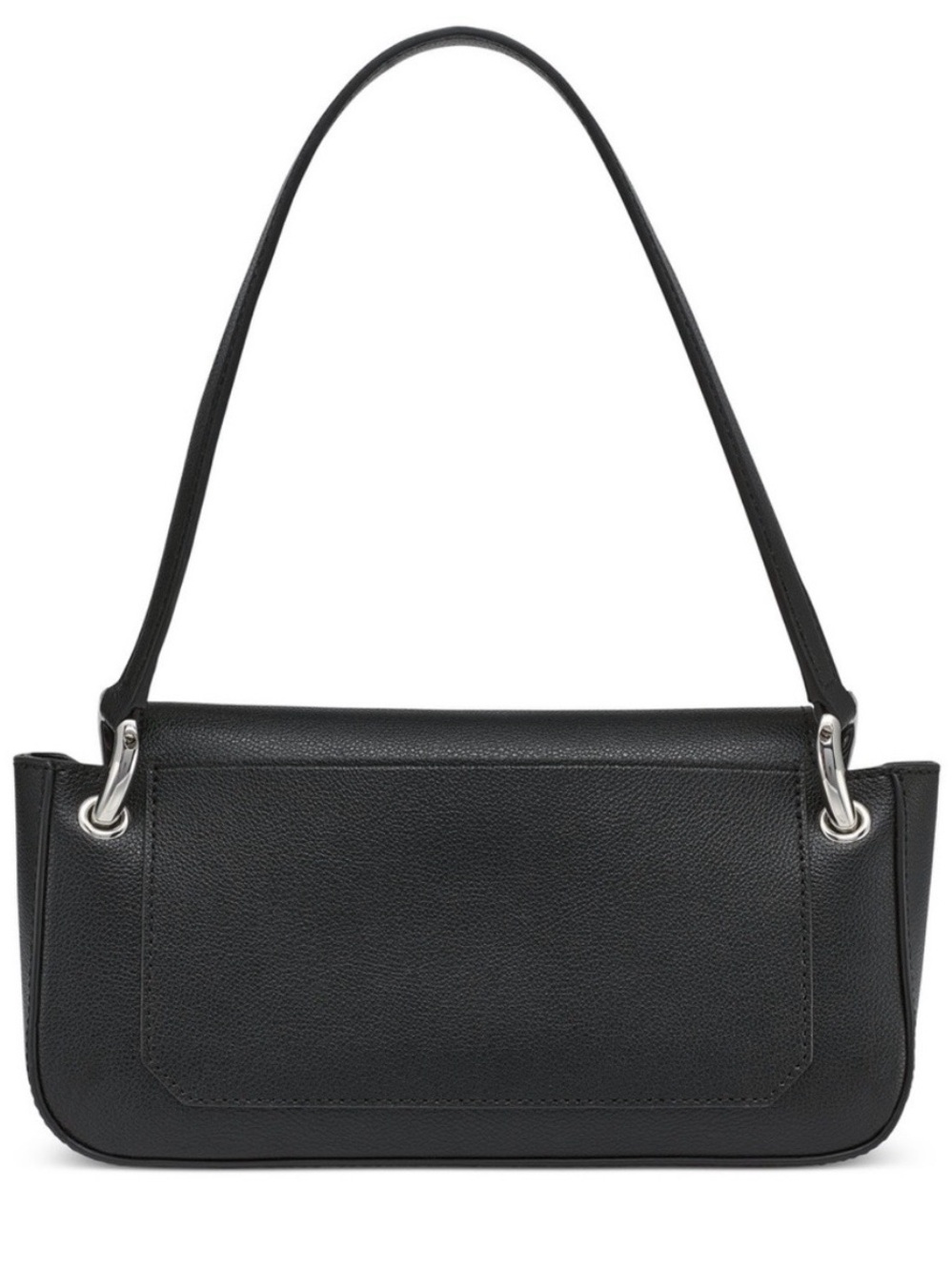 NWT Karl Lagerfeld Black Leather Shoulder Bag Luxury Bundle (includes dust bag) - Picture 6 of 8